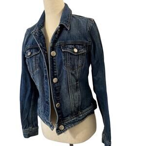 American Eagle Outfitters Womens /Teen Size S/P Jean Jacket Cotton Distressed